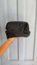 Deadstock small Granny Clutch in Black Boucle