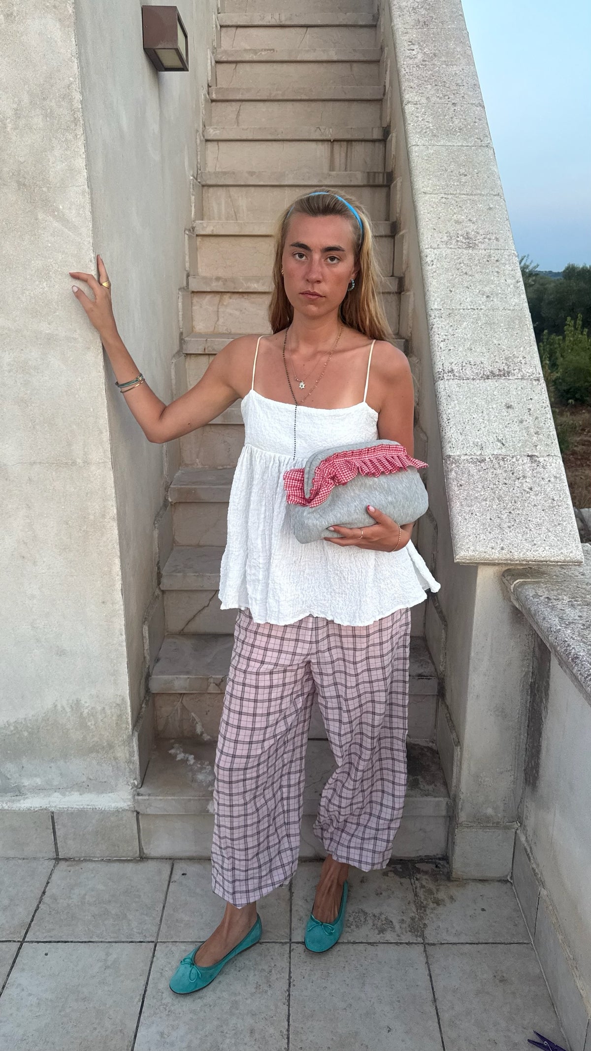 Puglia Granny Clutch in Red
