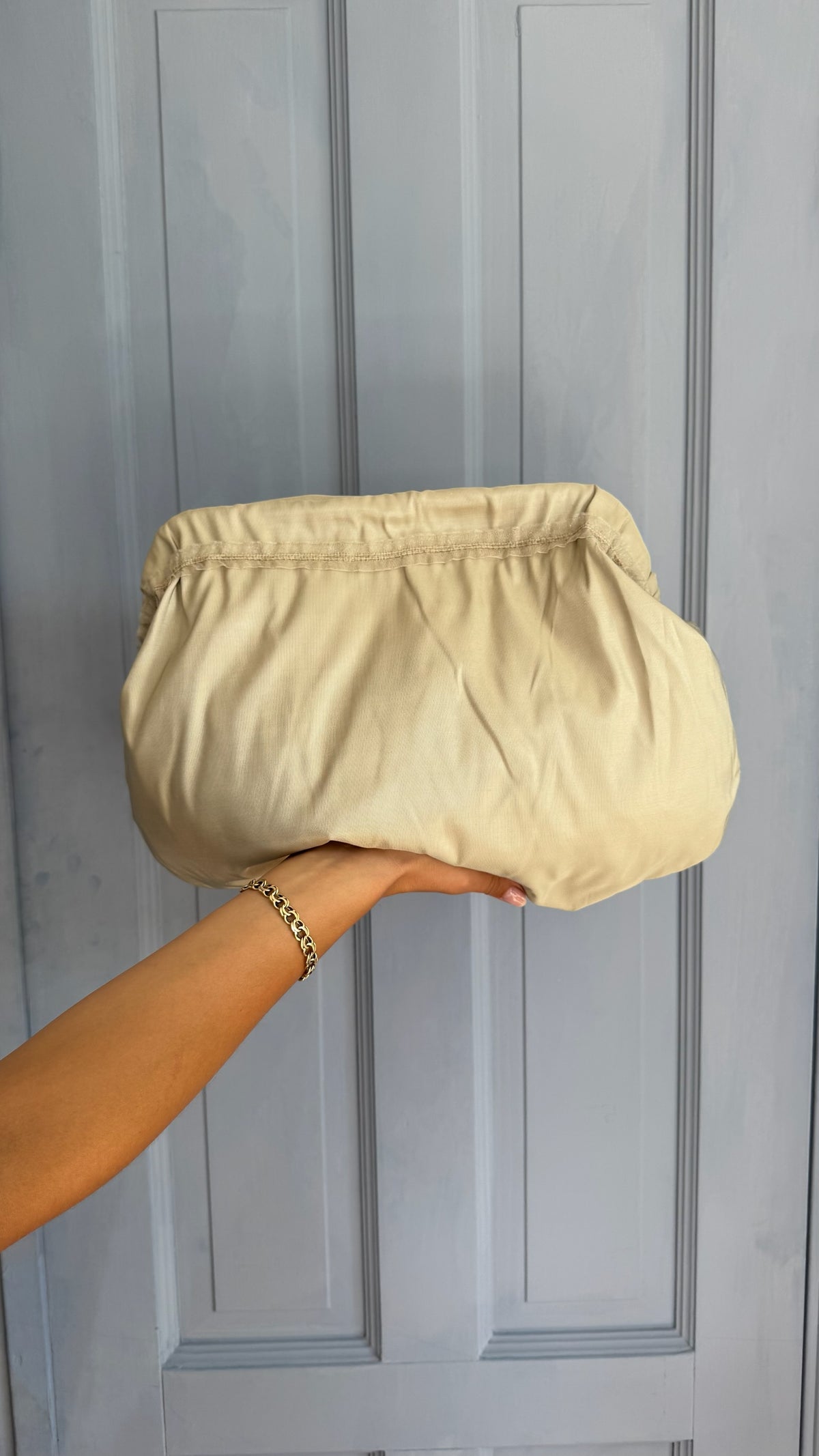 Big Rain Beige Deadstock Granny Clutch