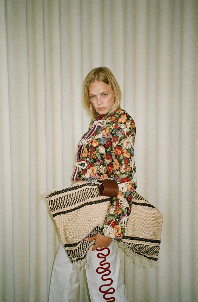 Big Flower Deadstock Granny Clutch