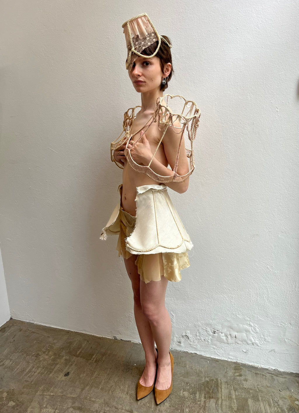 Big Rain Beige Deadstock Granny Clutch