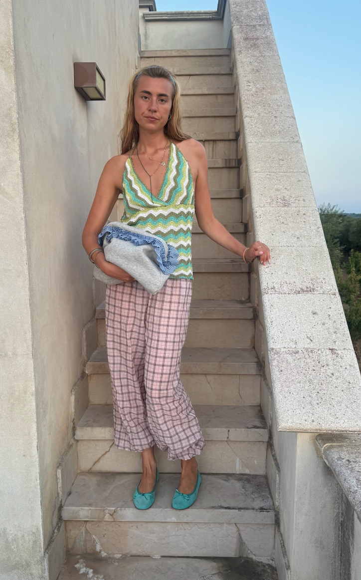 Puglia Blue Granny Clutch